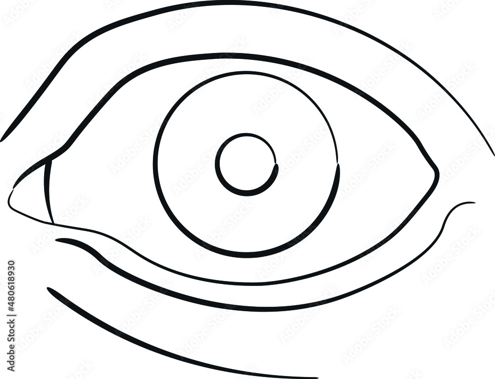 illustration of a eye, vector icon illustration illustration of a eye, vector icon illustration
