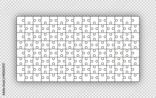 puzzle, piece, 120, jigsaw, vector, outline, grid, line, game, square, pattern, template, black, infographic, background, blank, frame, texture, shape, rectangle, cut, marketing, banner, icon, graphic