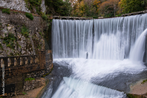 New Athos waterfall is a popular attraction of Abkhazia. Built by hand by the monks of the Orthodox Simono-Kananitsky monastery in the 19th century