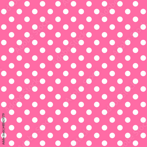 cute girly polka dots art abstract pink background shapes symbol seamless pattern for textile printing book clothing etc