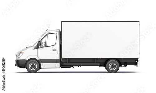 3d rendering mock up truck