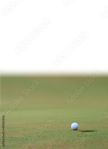 golf ball with copy space