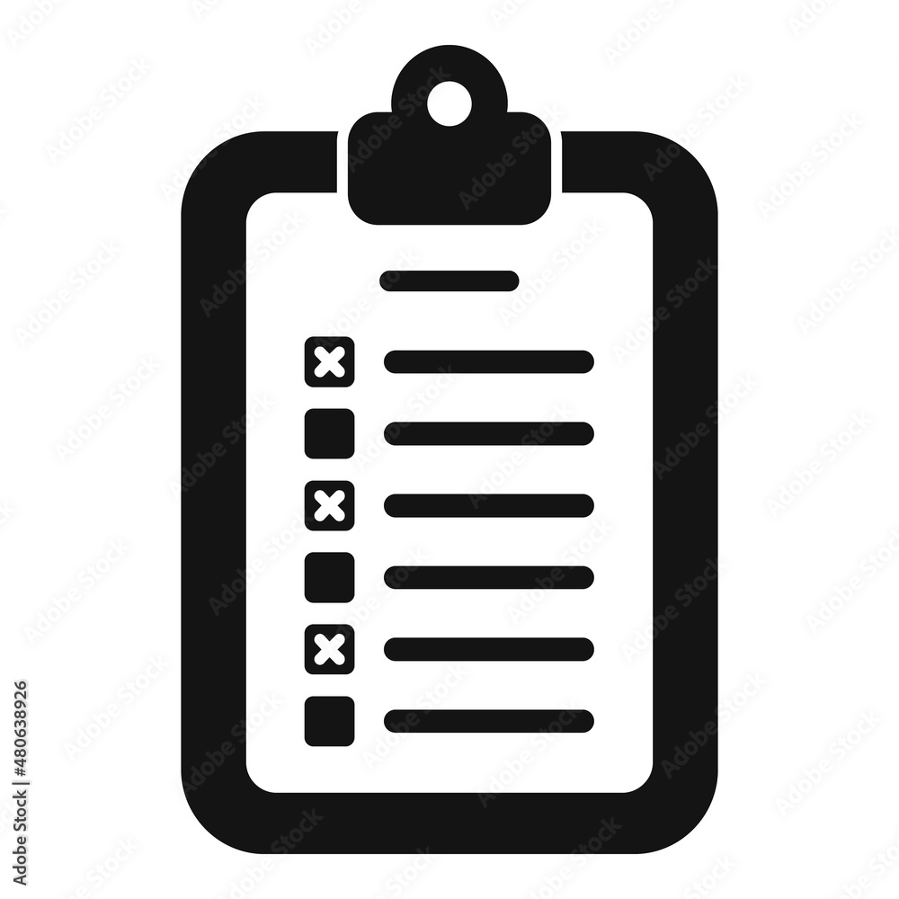 Test clipboard icon simple vector. Final book Test clipboard icon simple vector. Final book