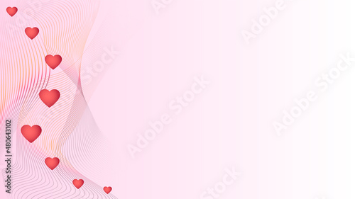 Valentine's day background. Background with abstract hearts.