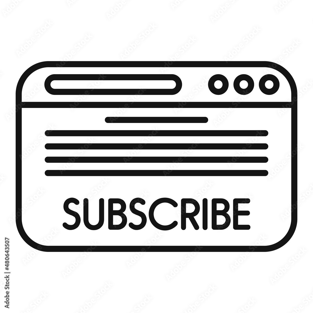 Plan subscription icon outline vector. Model service Plan subscription icon outline vector. Model service
