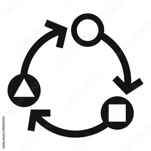 Adapt development icon simple vector. Creative strategy