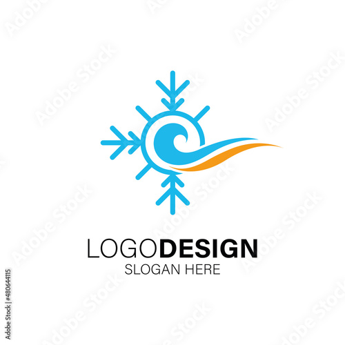 Air Cooling Refrigeration logo design