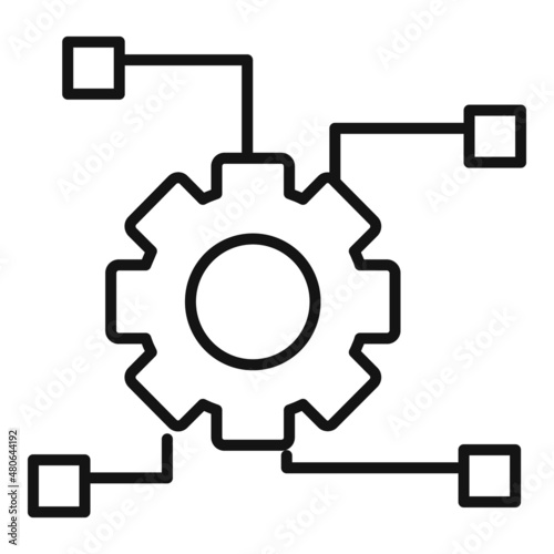 Empathy adapt icon outline vector. Business skill
