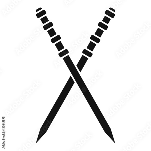 Bamboo toothpick icon simple vector. Tooth pick