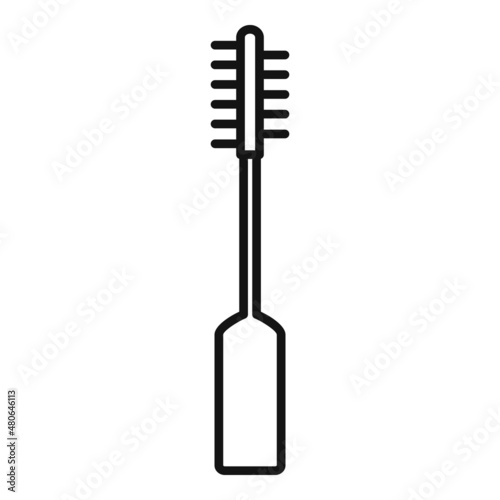 Brush toothpick icon outline vector. Tooth pick