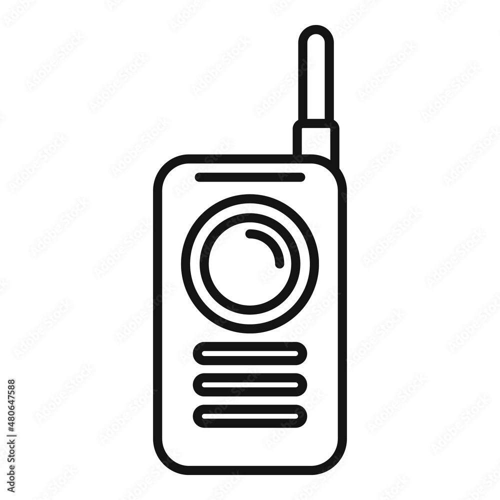 Newborn baby monitor icon outline vector. Radio nanny Newborn baby monitor icon outline vector. Radio nanny