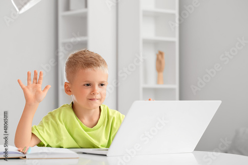 Adorable little boy video c...