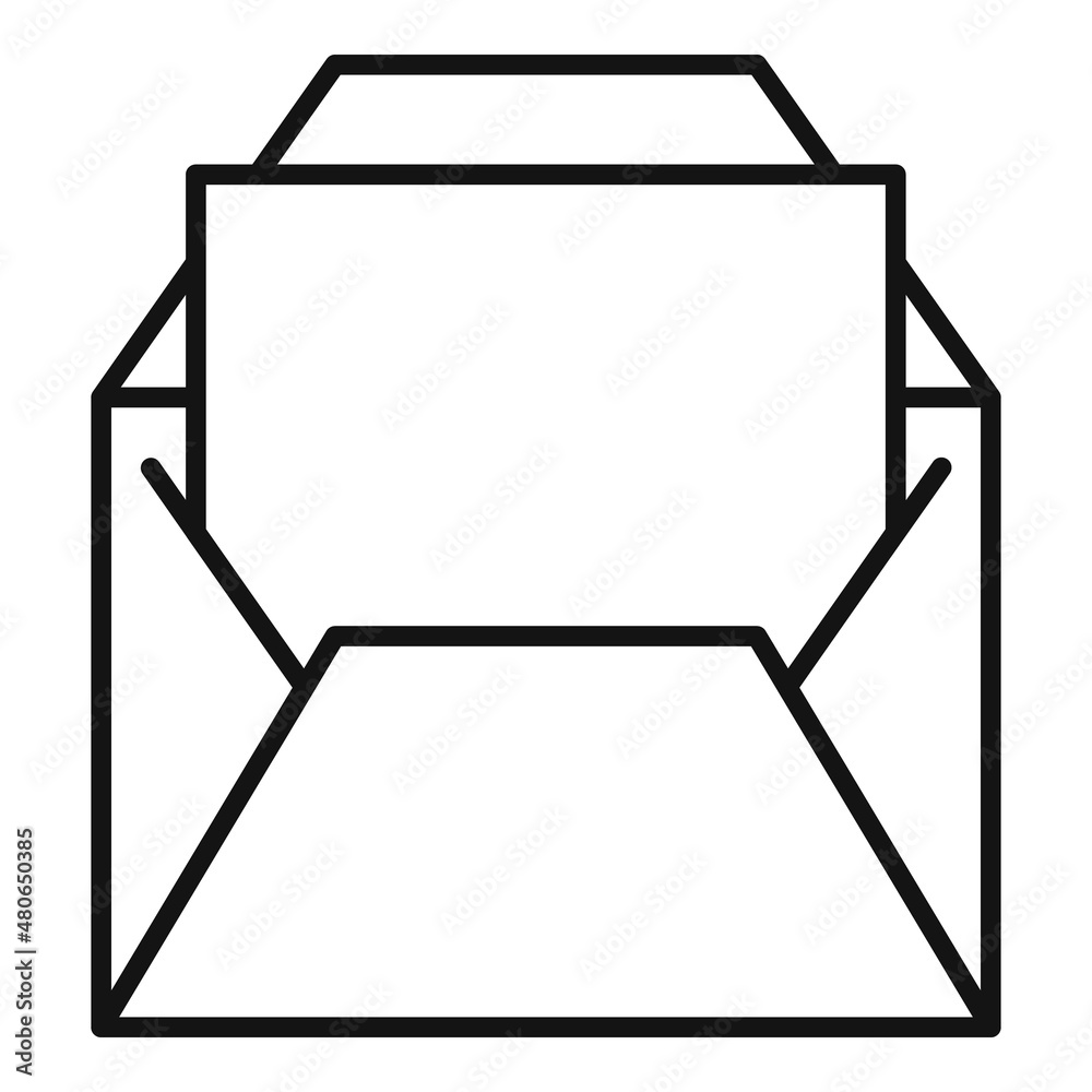 Envelope mail icon outline vector. Email letter Envelope mail icon outline vector. Email letter