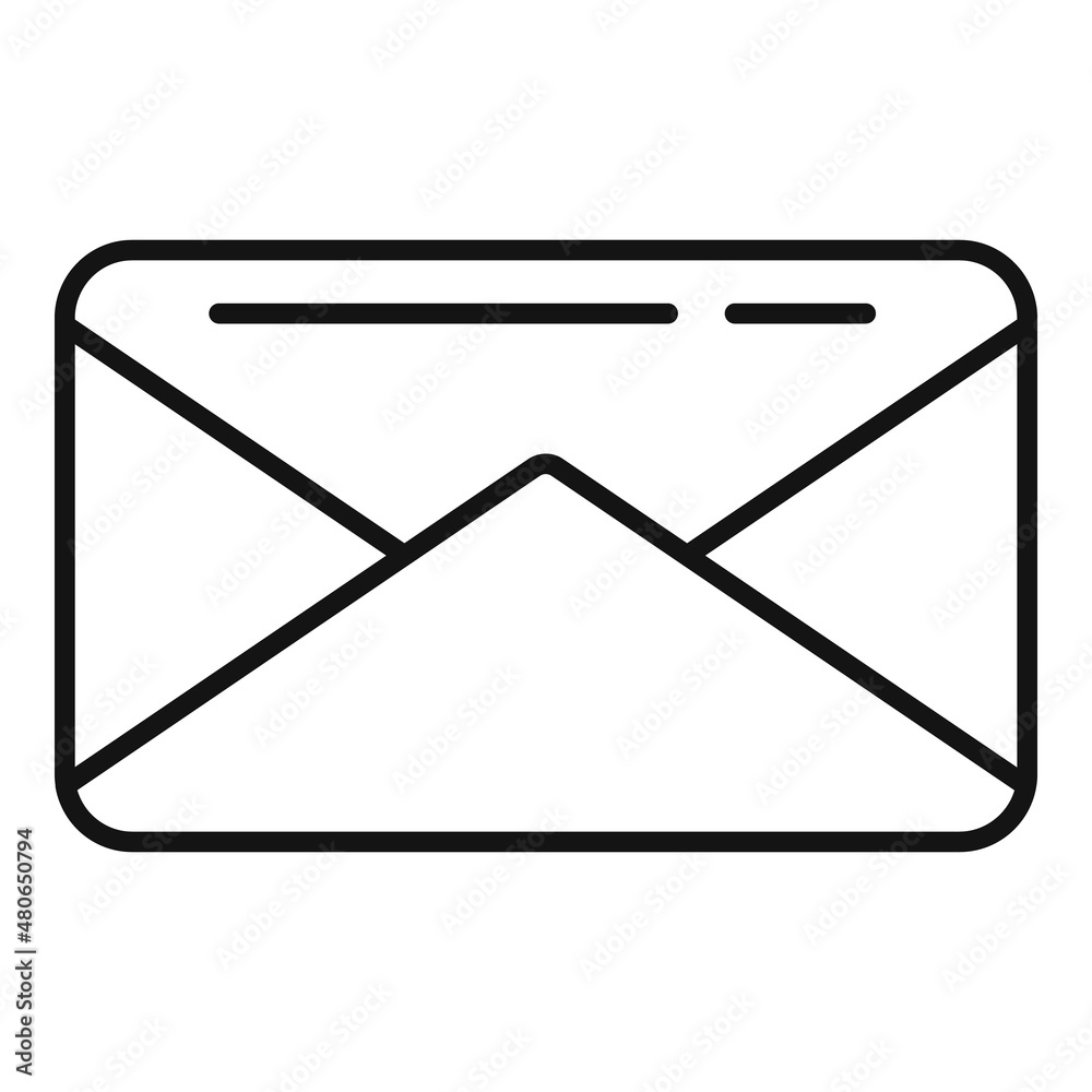 Correspondence envelope icon outline vector. Mail letter Correspondence envelope icon outline vector. Mail letter