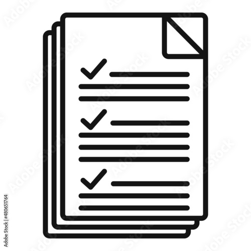 Legal comparison icon outline vector. Scale balance