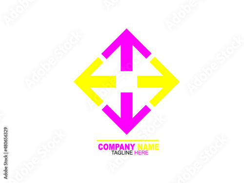 Success business arrow boost up vector logo icon