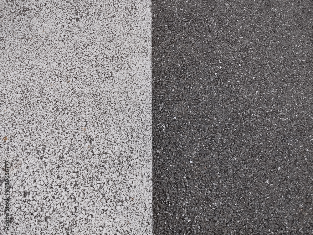 Fototapeta premium black asphalt road and white marking