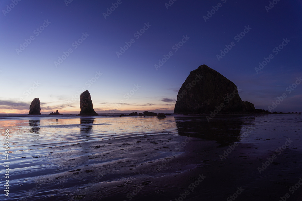 Cannon Beach Sunset with Haystack Rock