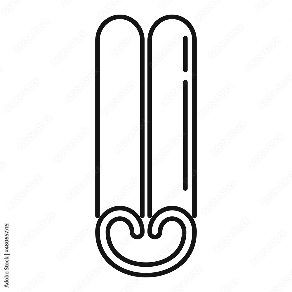 Asian cinnamon icon outline vector. Spice stick Asian cinnamon icon outline vector. Spice stick