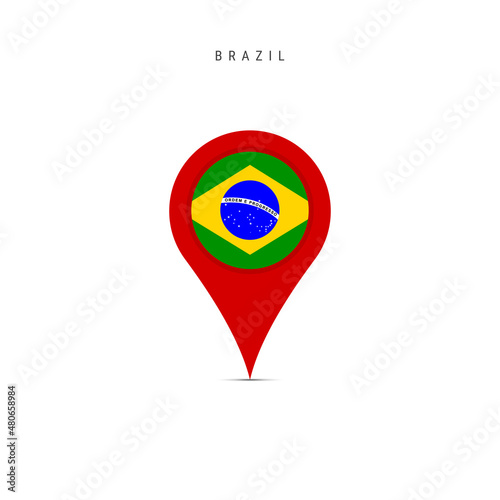 Teardrop map marker with flag of Brazil. Brazilian flag inserted in the location map pin. Flat vector illustration isolated on white background. Free Download Teardrop map marker with flag of Brazil. Brazilian flag inserted in the location map pin. Flat vector illustration isolated on white background. - GFXLoad