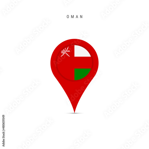 Teardrop map marker with flag of Oman. Omani flag inserted in the location map pin. Flat vector illustration isolated on white background. Free Download Teardrop map marker with flag of Oman. Omani flag inserted in the location map pin. Flat vector illustration isolated on white background. - GFXLoad
