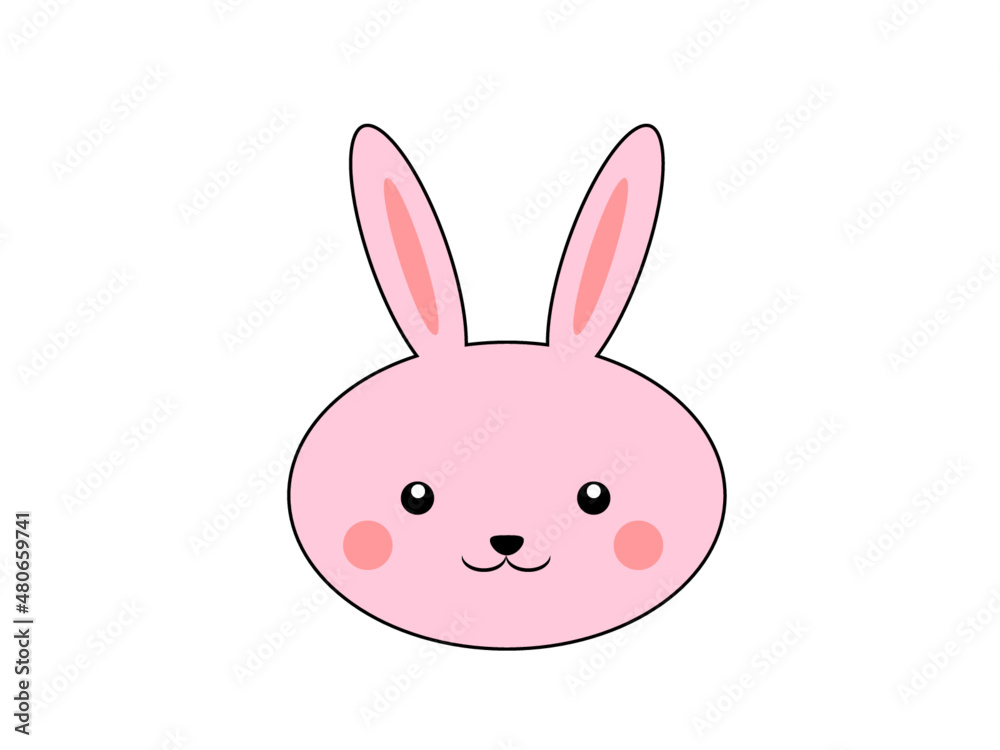 ウサギの顔アイコン ウサギの顔アイコン