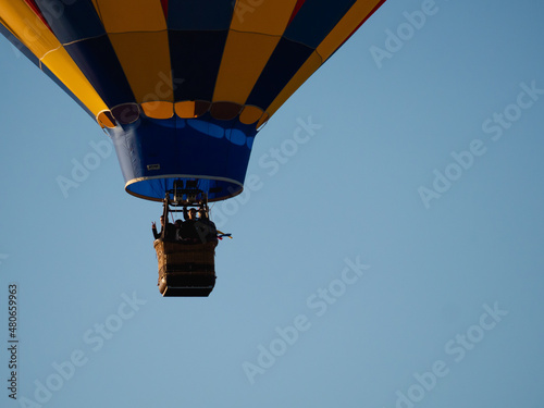 Hot Air Balloon Pilots on A Clear Blue Sky