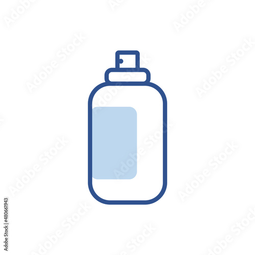 sanitizer spray icon lineal color. simple vector logo illustration