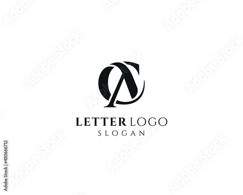 Abstract AC letter logo-CA Logo Design, vector logo design photo