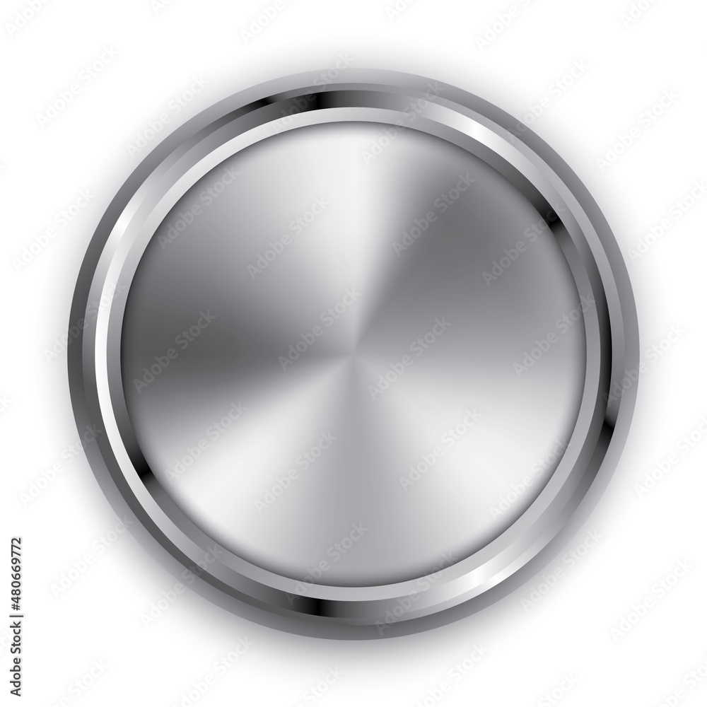 3D circle silver gradient and chromium metallic isolated on white background. 3D circle silver gradient and chromium metallic isolated on white background.