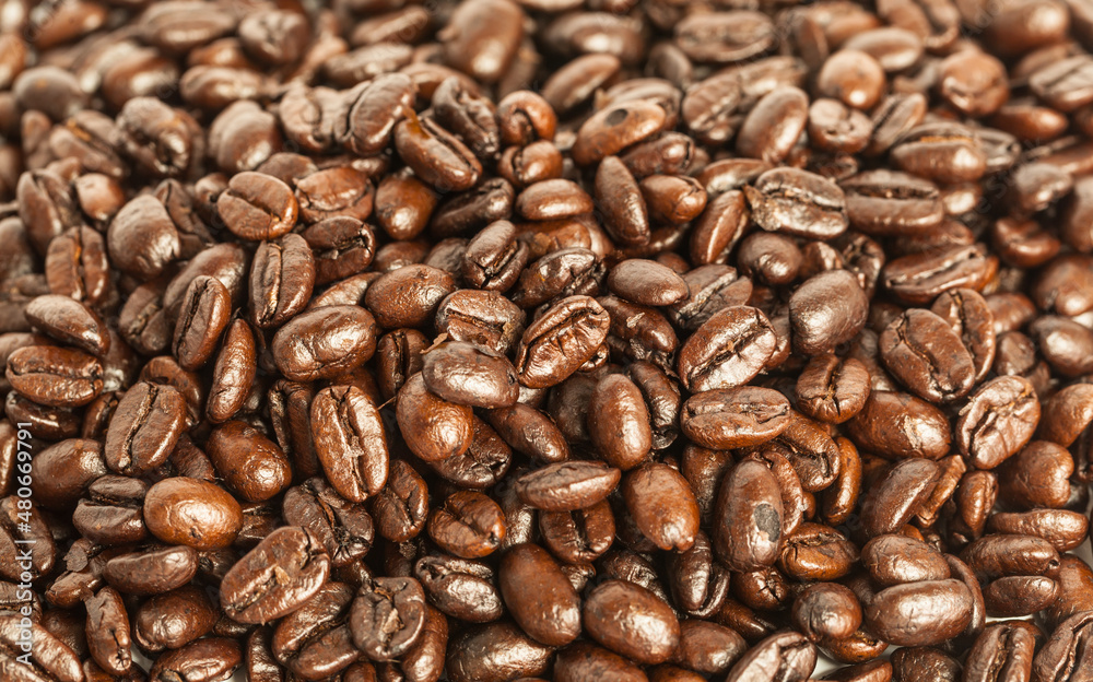 Obraz premium coffee beans close up