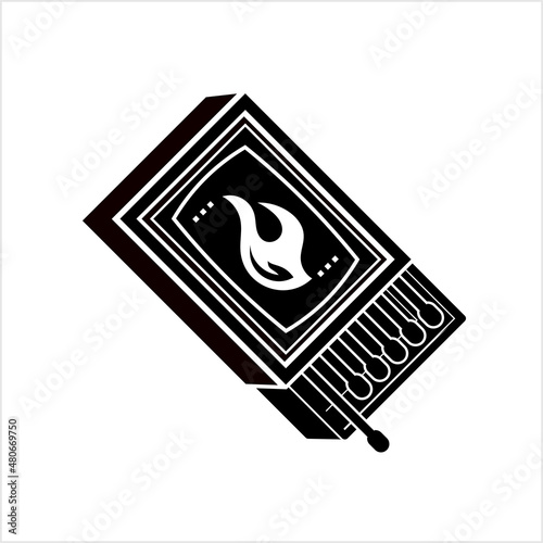 Matchbox Icon, Matchstick Icon, Matchbook Icon