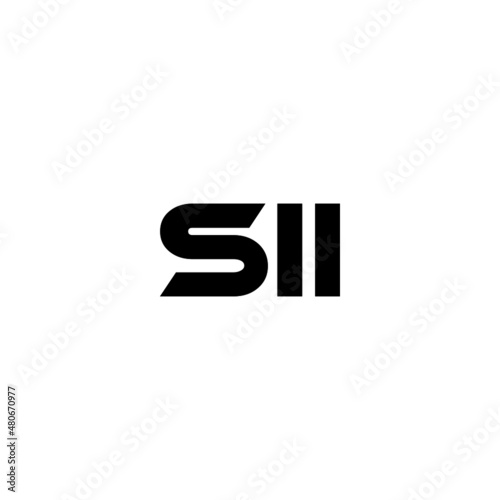 SII letter logo design with white background in illustrator, vector logo modern alphabet font overlap style. calligraphy designs for logo, Poster, Invitation, etc.