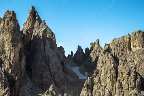 Cadini di Misurina mountain peaks in Trentino dolomite alps, Italy