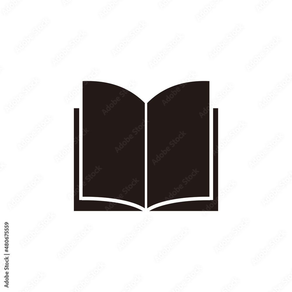Book icon. Book icon on white background Book icon. Book icon on white background