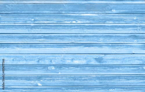 Blue wooden boards texture with copy space for text design material for background, layout, mockup.