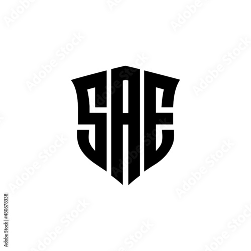 SAE letter logo design with white background in illustrator, vector logo modern alphabet font overlap style. calligraphy designs for logo, Poster, Invitation, etc.	