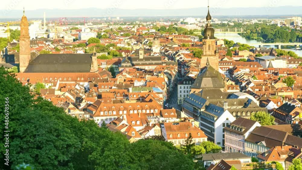 Time-lapse of the light and shadow of sun passing Heidelberg, Germany Time-lapse of the light and shadow of sun passing Heidelberg, Germany