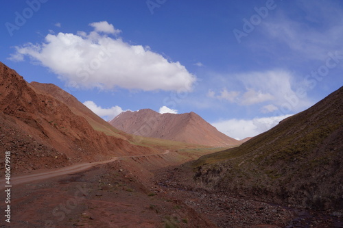 キルギス-タジキスタン 国境 キジルアルト峠の付近