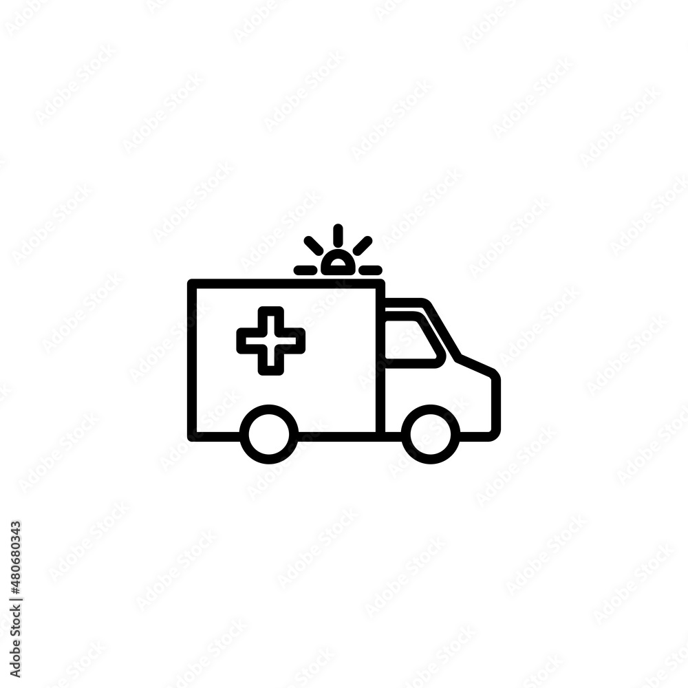 Ambulance icon. ambulance truck sign and symbol. ambulance car Ambulance icon. ambulance truck sign and symbol. ambulance car