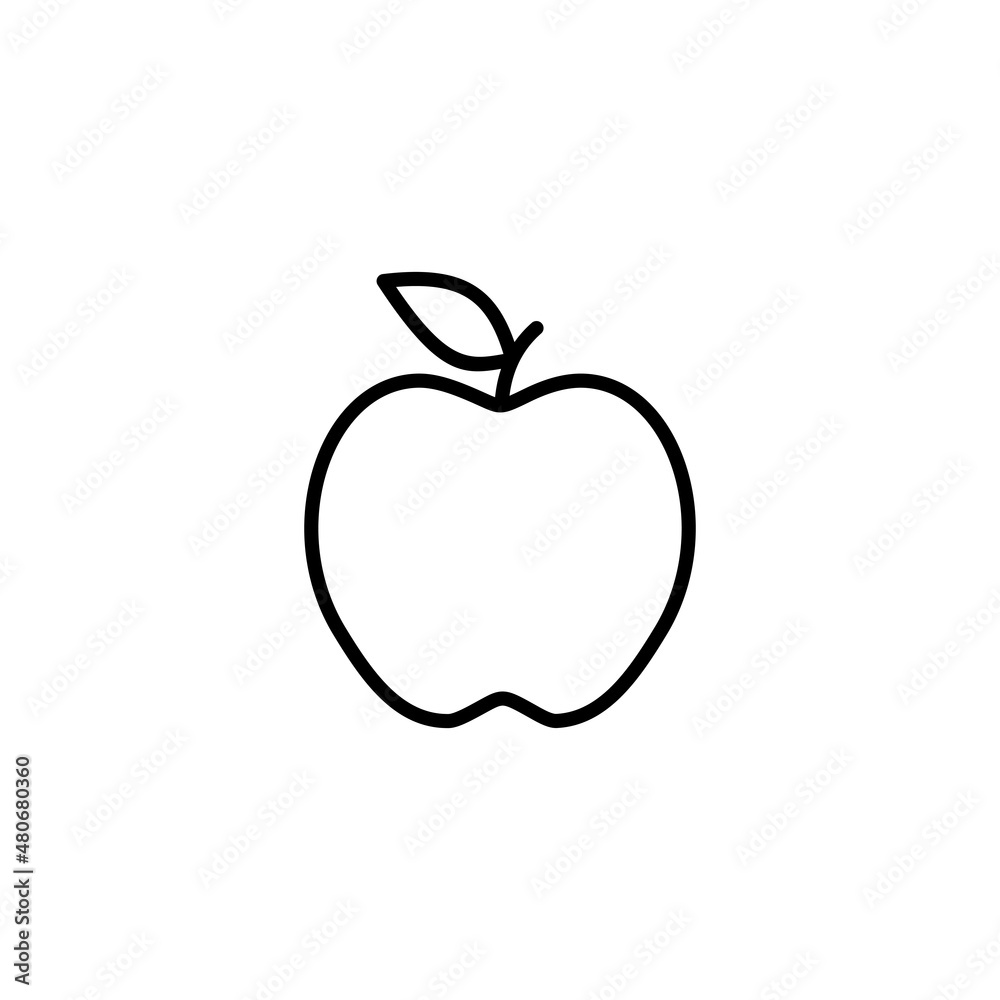 Apple icon. Apple sign and symbols for web design. Apple icon. Apple sign and symbols for web design.