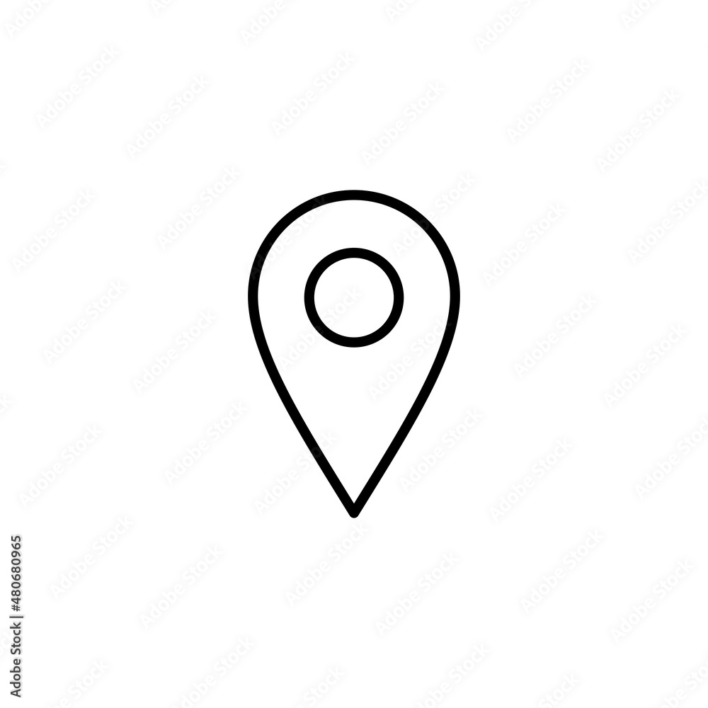 Pin icon. Location sign and symbol. destination icon. map pin Pin icon. Location sign and symbol. destination icon. map pin