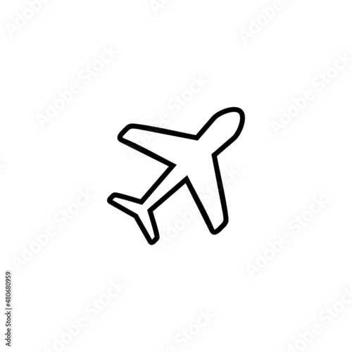 Plane icon. Airplane sign and symbol. Flight transport symbol. Travel sign. aeroplane