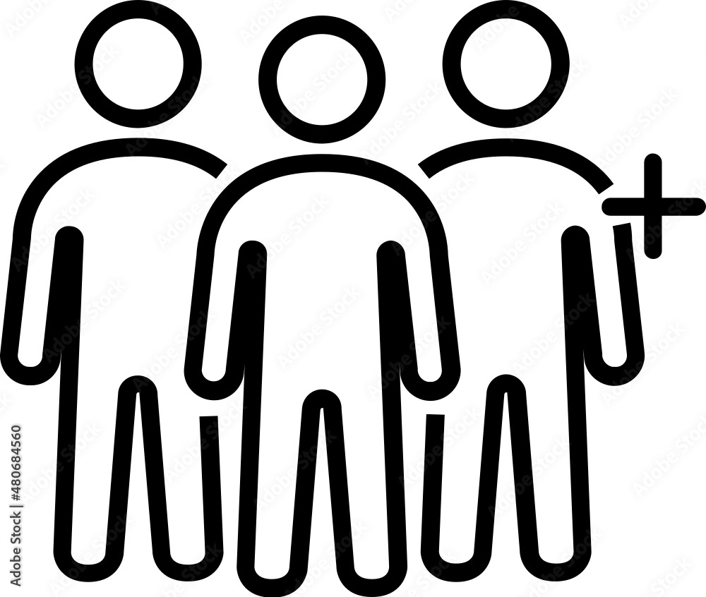 group of people line icon group of people line icon