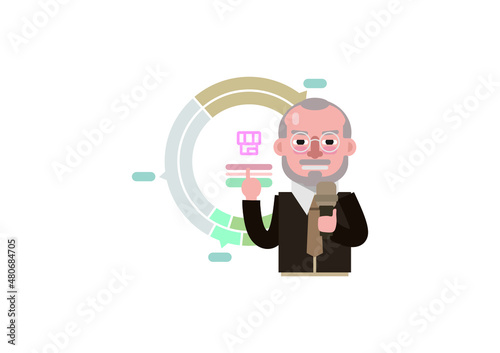 Business related illustrations for various graphic design and advertising applications.