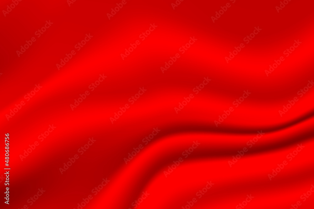 Silk red background. Abstract vector pattern with copy space. Liquid wave texture, smooth drapery wallpaper. Wedding fabric, satin. Wavy design for banner, card, postcard, backdrop Silk red background. Abstract vector pattern with copy space. Liquid wave texture, smooth drapery wallpaper. Wedding fabric, satin. Wavy design for banner, card, postcard, backdrop