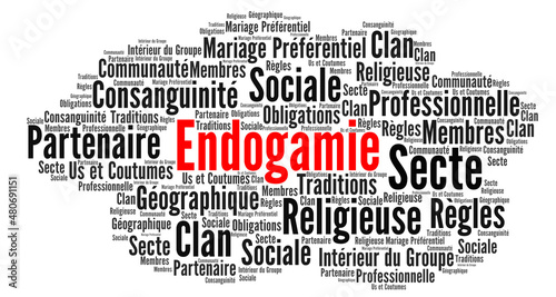 Endogamie nuage de mots