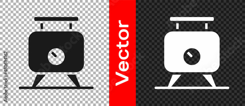 Black Metal tank with grape juice as alcoholic fermentation icon isolated on transparent background. Vector