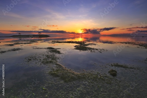 Sunrise at Sanur beach, Bali