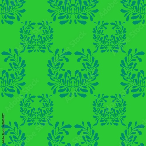 Seamless leaves and branches pattern for fabrics and textiles and cards and linens and wrapping paper